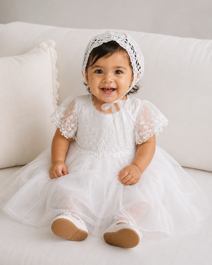 Vestido Infantil de Batizado Aurora