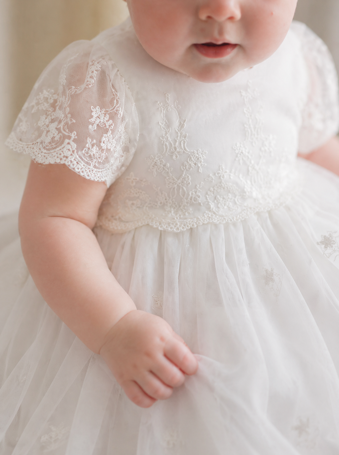 Vestido Infantil de Batizado Rebeca