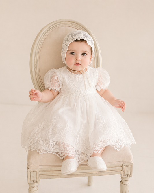 Vestido Infantil de Batizado Débora