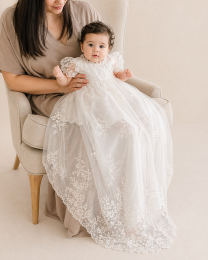 Vestido Infantil de Batizado Maria