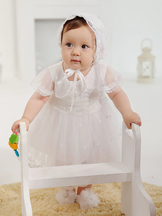Vestido Infantil de Batizado Sara