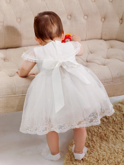 Vestido Infantil de Batizado Sara