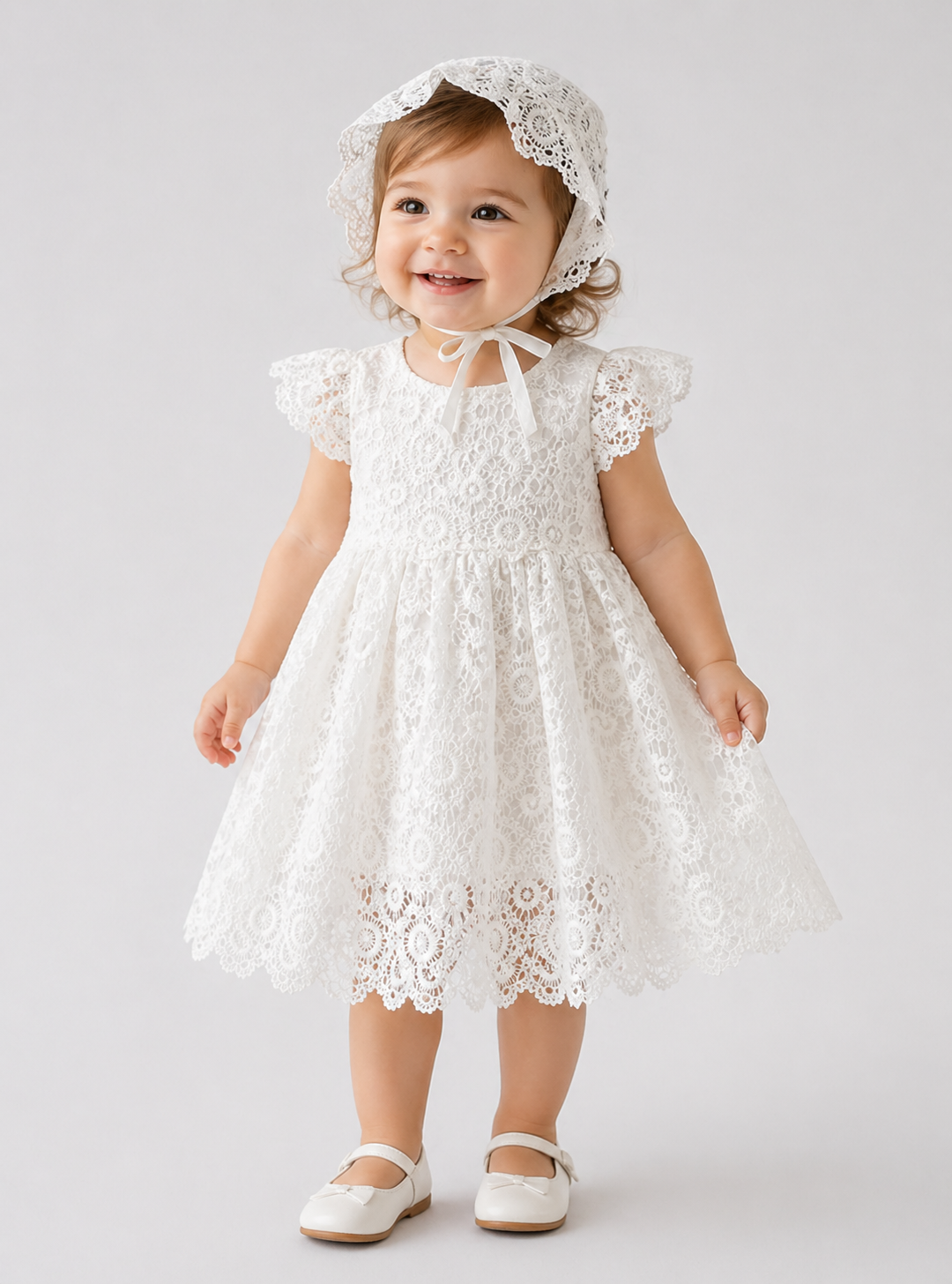 Vestido Infantil de Batizado Ester