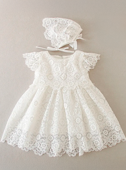 Vestido Infantil de Batizado Ester