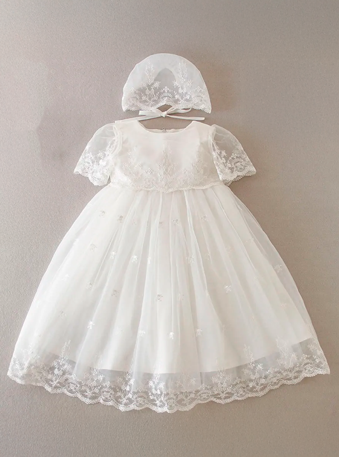 Vestido Infantil de Batizado Rebeca