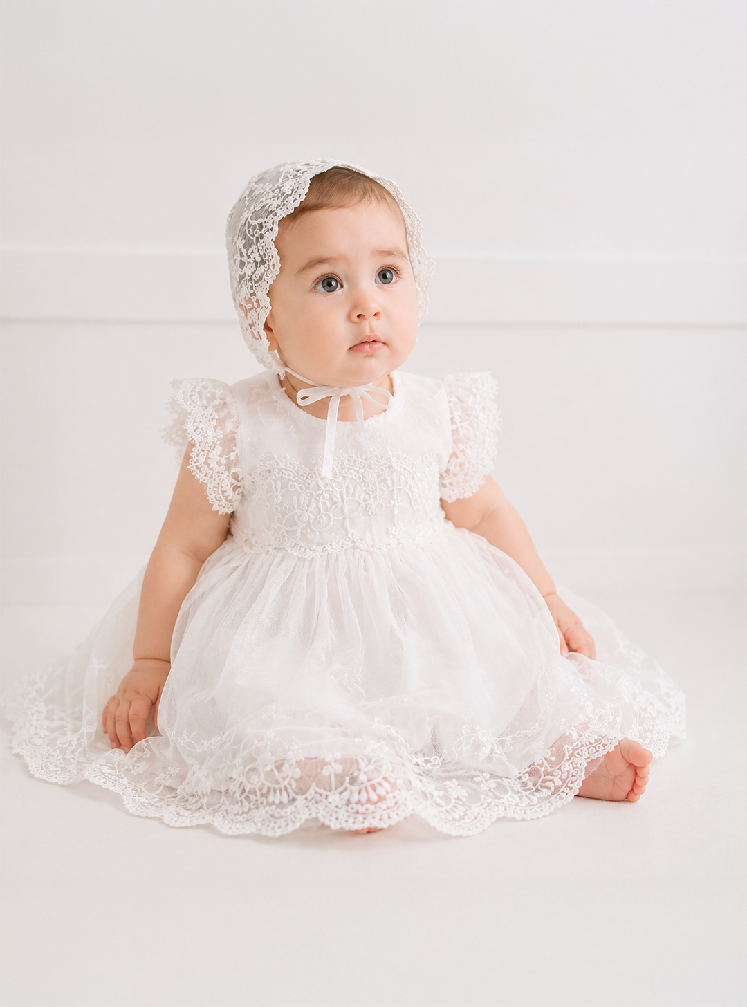Vestido Infantil de Batizado Amanda