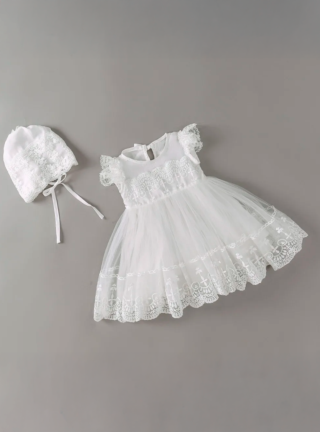 Vestido Infantil de Batizado Amanda