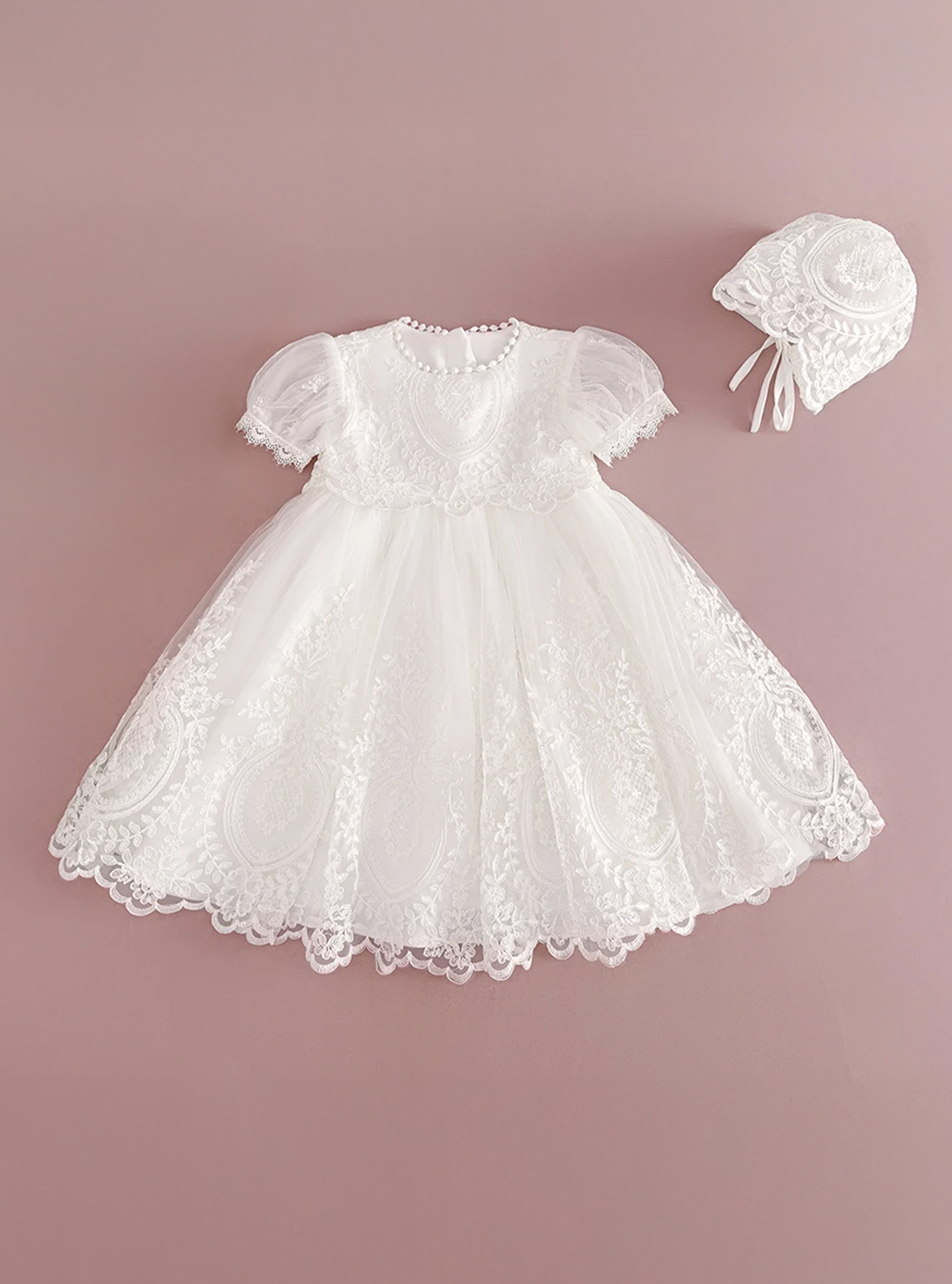 Vestido Infantil de Batizado Débora