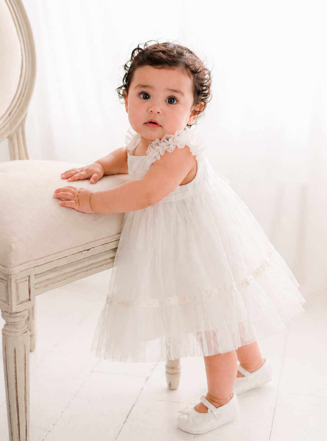 Vestido Infantil de Batizado Raquel