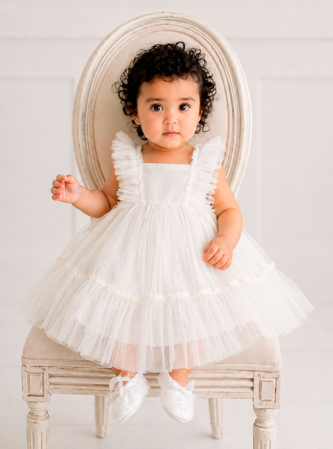 Vestido Infantil de Batizado Raquel