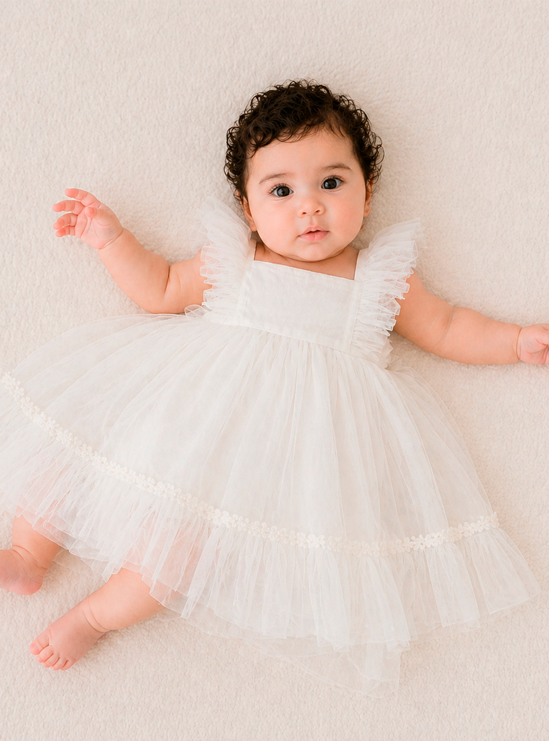 Vestido Infantil de Batizado Raquel