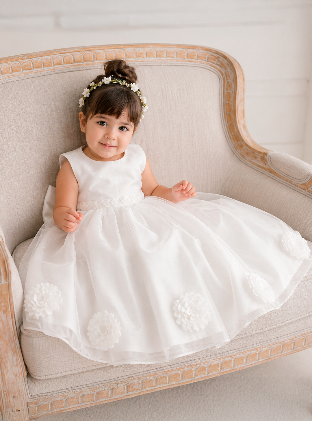 Vestido Infantil de Batizado Rute