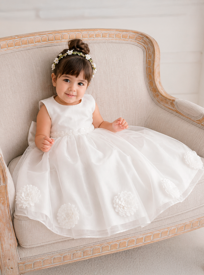 Vestido Infantil de Batizado Rute